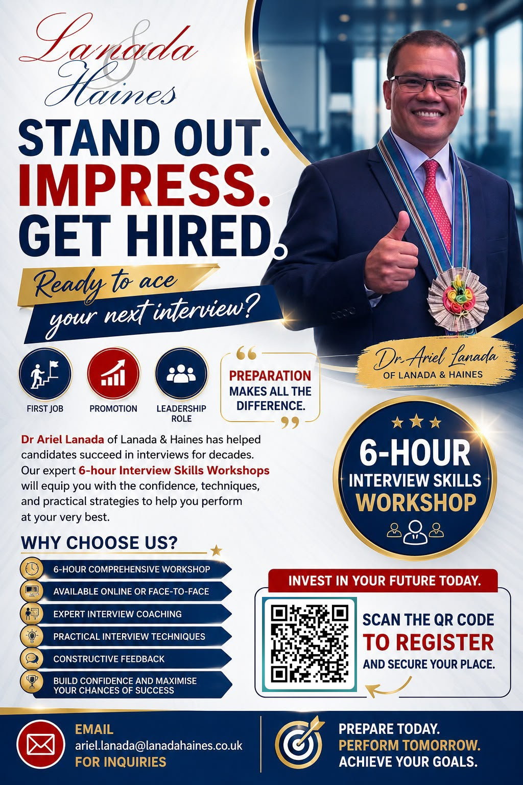 Lanada and Haines Limited Interview Preparation and Skills Workshops Dr Ariel Lanada